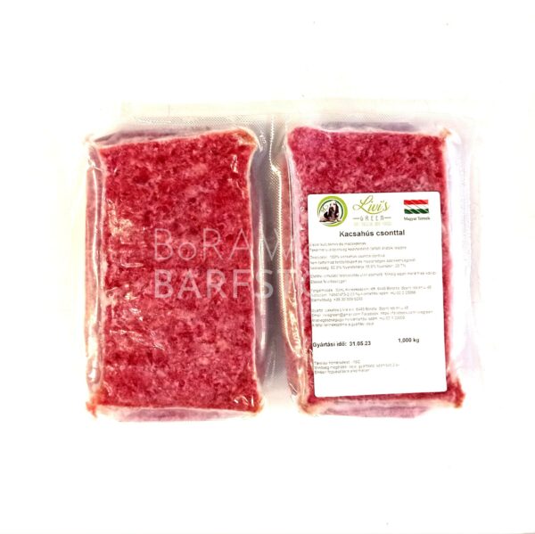 Kacsahús csonttal darálva 2x500g (Livi's Green) - Image 1