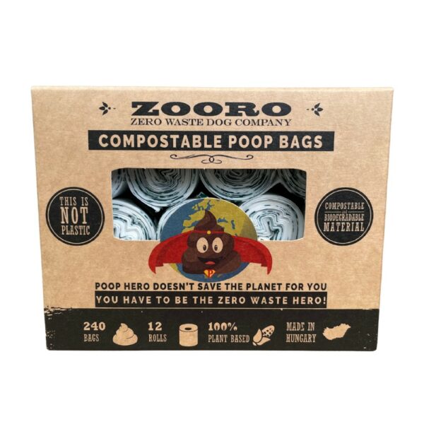 PoopHero lebomló és komposztálható zacskó 240db (Zooro) - Image 1