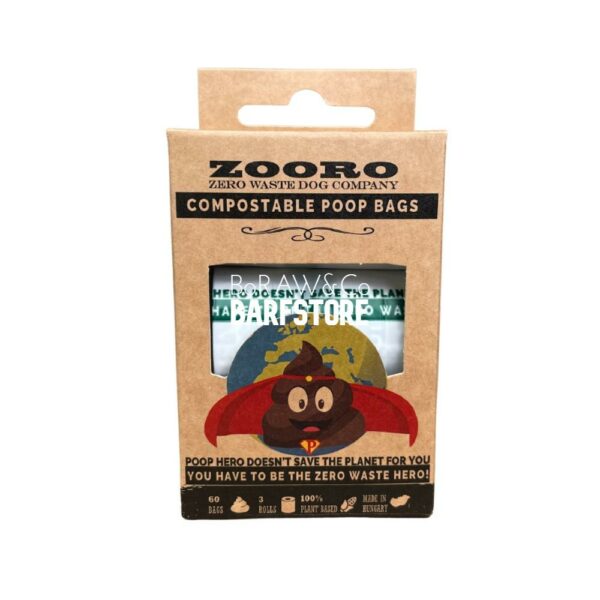 PoopHero lebomló és komposztálható zacskó 60db (Zooro) - Image 1