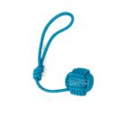 Hajókötél labda, nagy, türkizkék (EbLaszti)