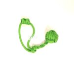 Hajókötél labda, duplaszárú, kicsi, világoszöld (EbLaszti)