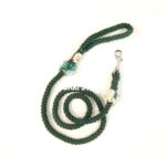 Pamutkötél póráz, sötétzöld, 140cm (EbLaszti)