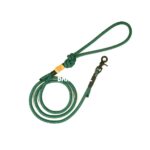 Hajókötél póráz sötétzöld/fekete, fekete trigger, 150cm (EbLaszti)