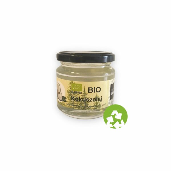 100% Bio kókuszolaj, hidegen sajtolt, finomítatlan, 200ml (BoRAW & Co BARFSTORE) - Image 1