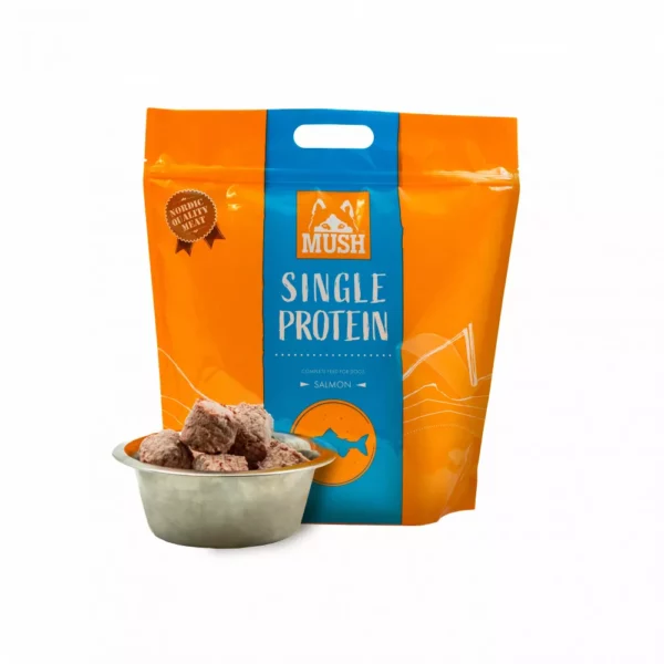 Mush Single Protein Salmon - Komplett BARF menü - Lazac 2kg - Image 1