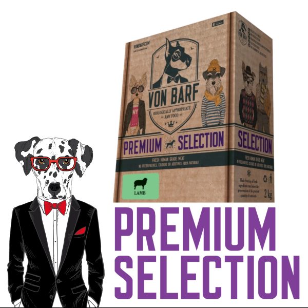 Von Barf Premium Selection LAMB - Bárány menü, komplett, darált 2kg (250g x 8db) - Image 1