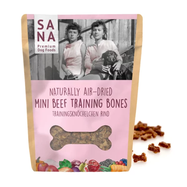 Mini Bones - Marhahús tréning- és jutalomfalat, 100g (SANADOG) - Image 1