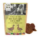 Kacsahús "filé" sárgabarackkal & algával jutalom, 100g (SANADOG)