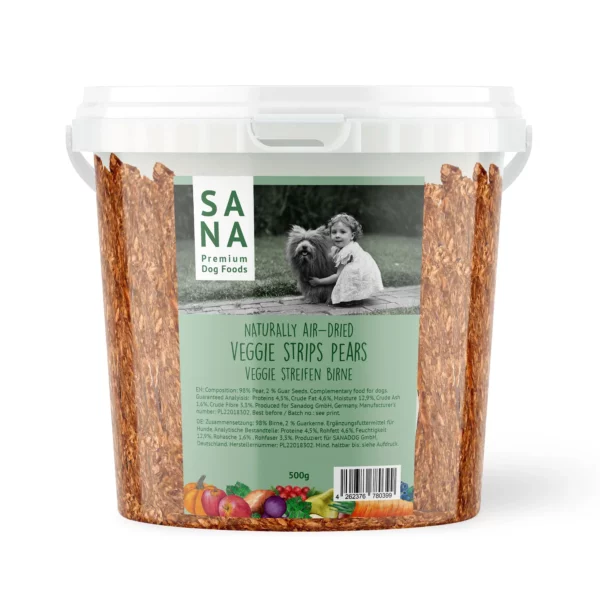 Veggie Strips - Körte jutalom csíkok, 500g (SANADOG) - Image 1