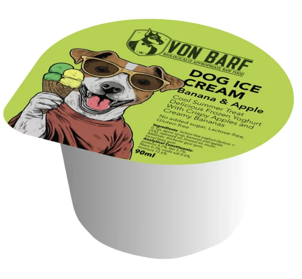 Von Barf Kutyafagyi - Banánnal & Almával 90ml - Image 1