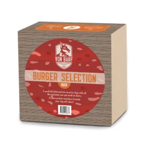 Von Barf Burger DUCK - Kacsa menü, komplett, darált 1kg (200g x 5db)