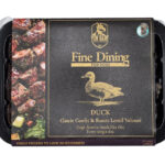 Fine Dining párolt menü kutyáknak - Kacsa konfitálva zöldségekkel & lencsével, 400g (Von Barf)